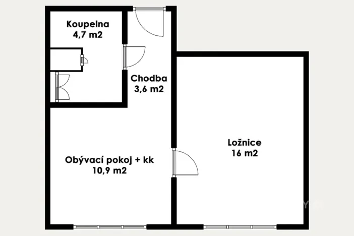 Pronájem bytu 2+kk, Litvínov, U Zámeckého parku, 35 m2