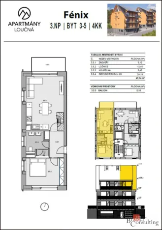 Prodej bytu 4+kk, Loučná pod Klínovcem - Loučná, 79 m2