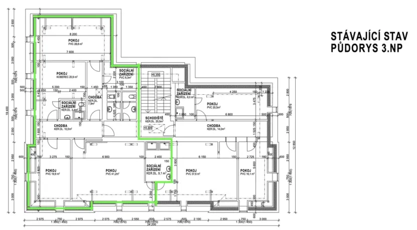 Pronájem kanceláře, Varnsdorf, 5. května, 151 m2