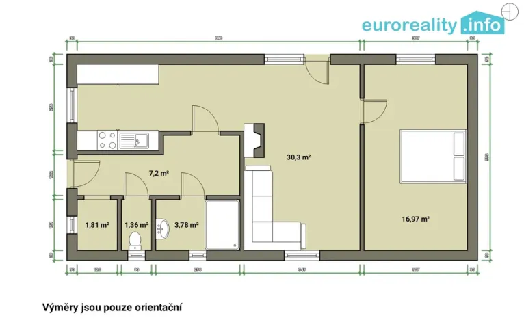 Prodej rodinného domu, Rotava, Čsl. armády, 62 m2