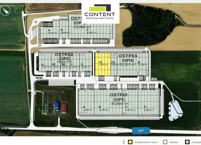 Pronájem skladu, Ostrava - Poruba, Záhumenní, 7461 m2