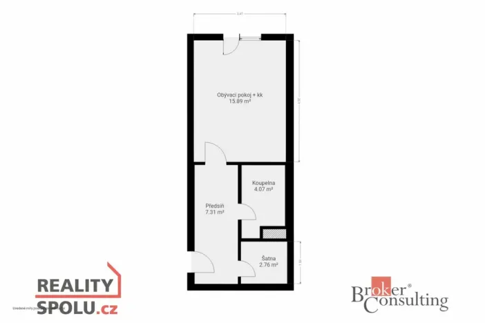 Pronájem bytu 1+kk, Třemošná, 31 m2