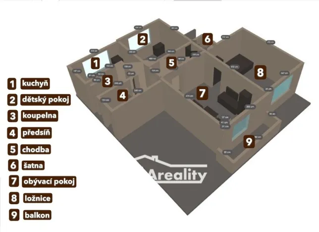 Prodej bytu 3+1, Zlín - Malenovice, Husova, 65 m2
