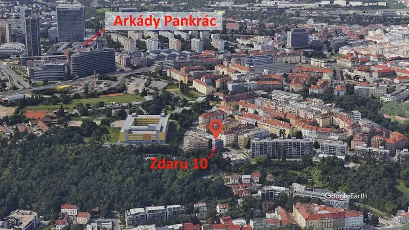 Pronájem bytu 2+kk, Praha - Nusle, Zdaru, 45 m2