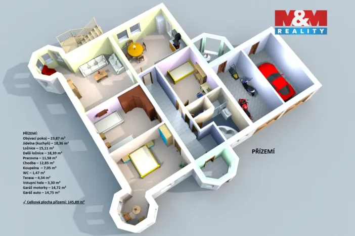 Prodej bytu 4+1, Praha, Dobrošovská, 117 m2