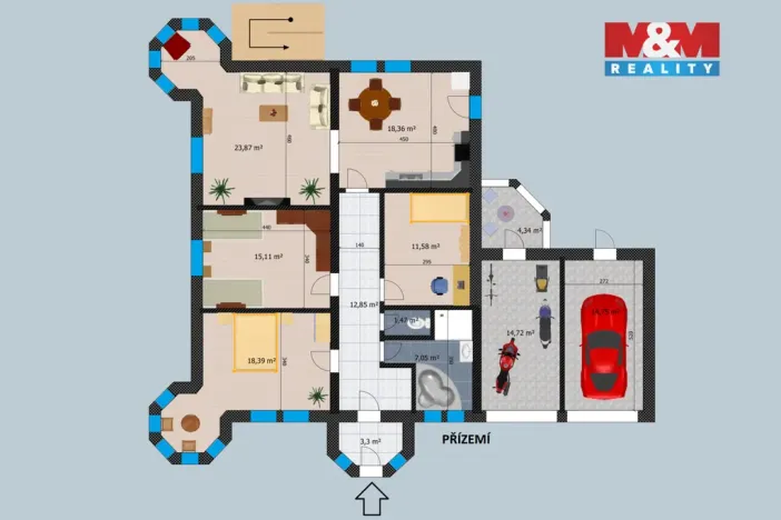 Prodej bytu 4+1, Praha, Dobrošovská, 117 m2