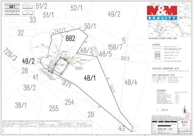 Prodej pozemku pro bydlení, Zásmuky - Nesměň, 1022 m2