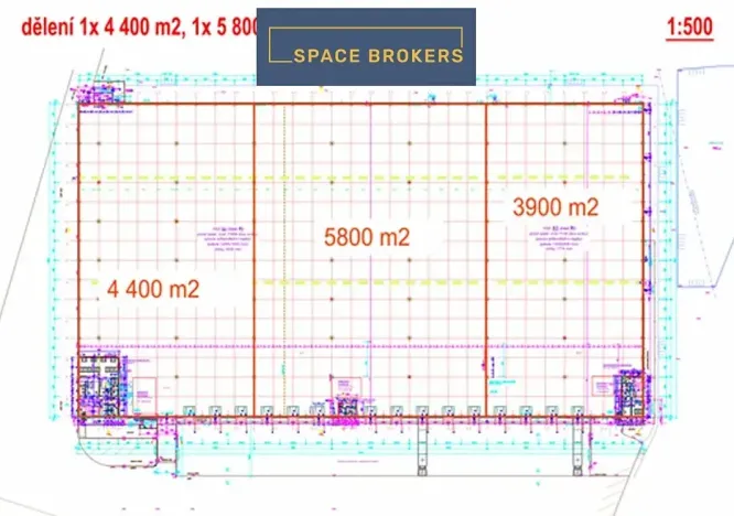 Pronájem skladu, Dašice, 9700 m2