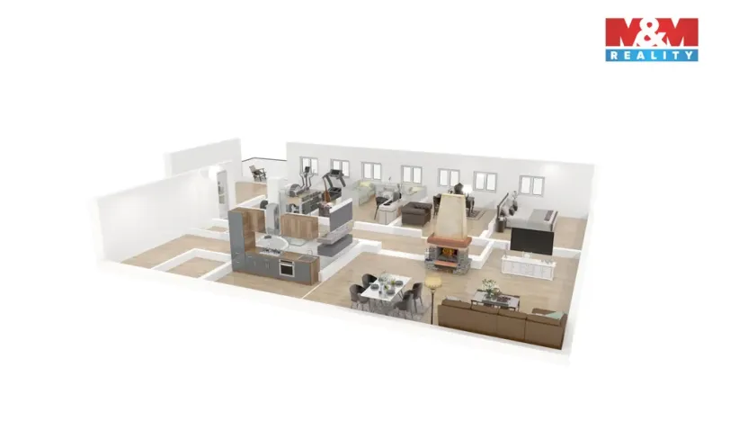 Prodej atypického bytu, Březová, Smetanova, 177 m2