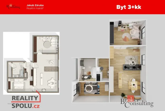 Prodej bytu 3+kk, Liberec - Liberec III-Jeřáb, Křepelčí, 85 m2