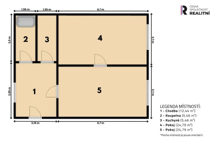 Pronájem bytu 2+1, Praha - Nové Město, Jeruzalémská, 80 m2