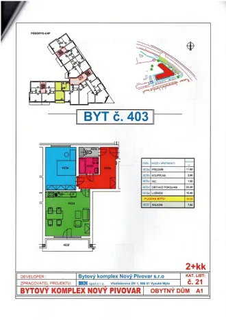 Pronájem bytu 2+kk, Vysoké Mýto - Pražské Předměstí, Mánesova, 66 m2