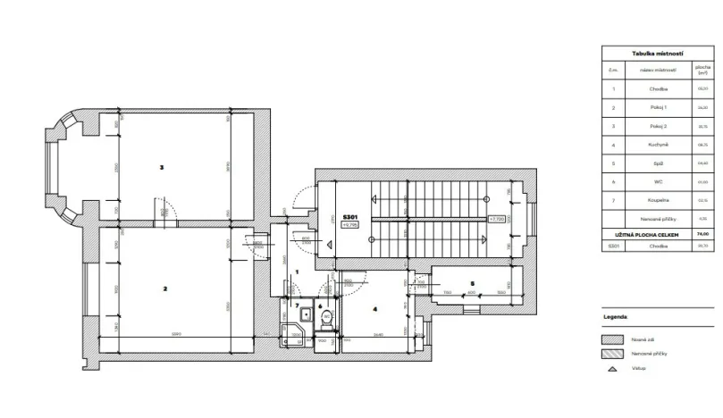 Pronájem bytu 2+1, Karlovy Vary, Koptova, 74 m2
