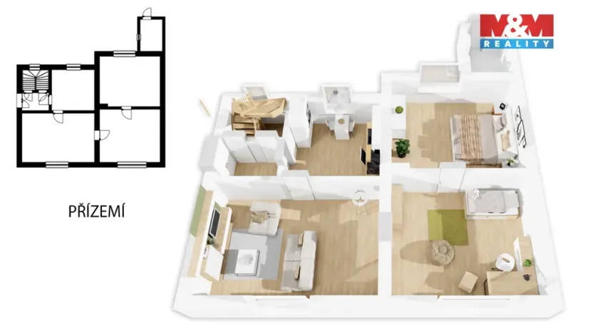 Prodej rodinného domu, Slaný - Kvíc, K. Kernera, 93 m2