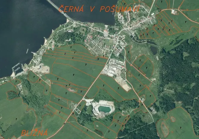 Prodej pole, Černá v Pošumaví, 2986 m2