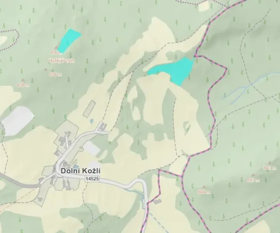 Prodej podílu lesa, Vlachovo Březí, 1357 m2