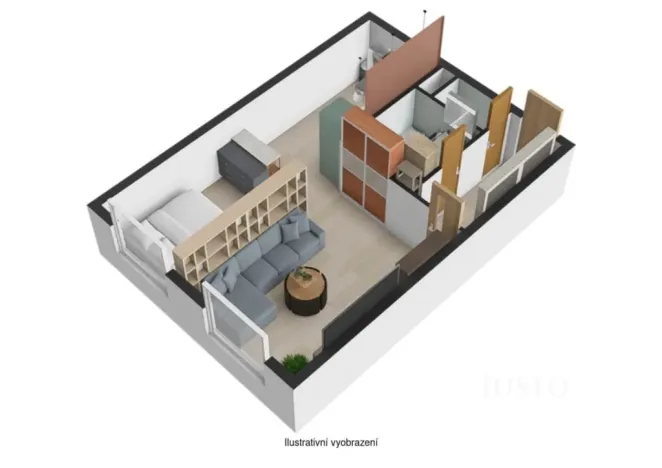 Pronájem bytu 1+kk, Ústí nad Labem, Vinařská, 31 m2