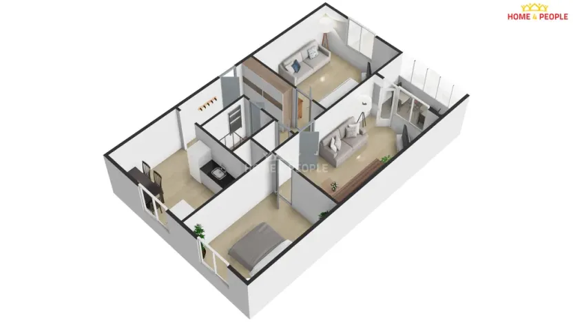 Prodej bytu 3+1, Jablonec nad Nisou - Mšeno nad Nisou, Mšenská, 72 m2