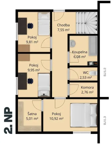 Prodej rodinného domu, Plzeň, 89 m2