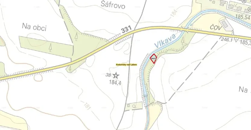 Prodej pozemku, Kostomlaty nad Labem, 478 m2