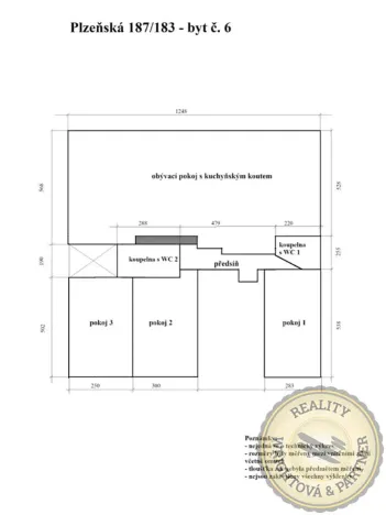 Prodej atypického bytu, Praha - Košíře, Plzeňská, 178 m2