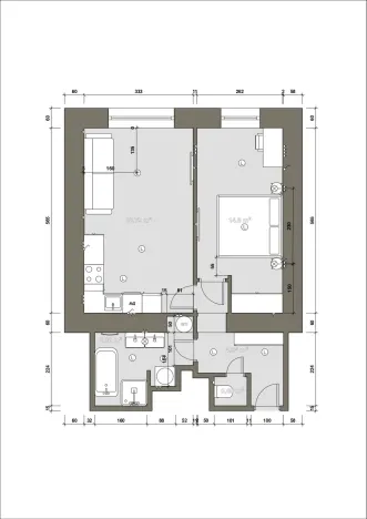 Prodej bytu 2+kk, Praha - Holešovice, U parního mlýna, 46 m2