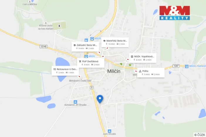 Prodej rodinného domu, Miličín, 67 m2