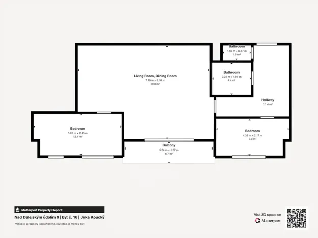 Pronájem bytu 3+kk, Praha - Stodůlky, Nad Dalejským údolím, 88 m2