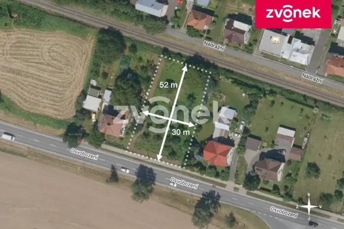 Prodej pozemku pro bydlení, Želechovice nad Dřevnicí, Osvobození, 1505 m2