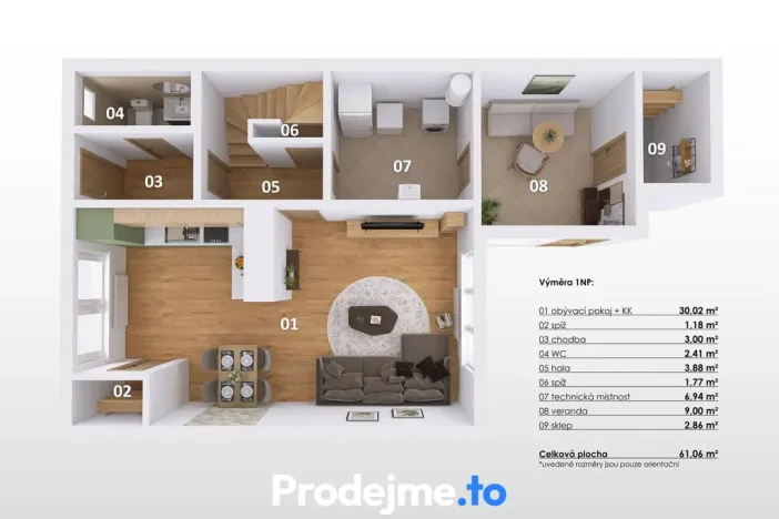 Prodej rodinného domu, Hevlín, 108 m2