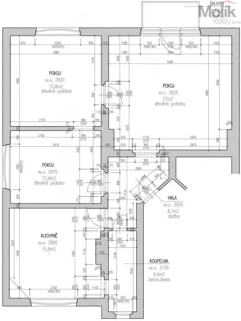 Prodej bytu 3+1, Most, U Města Chersonu, 85 m2