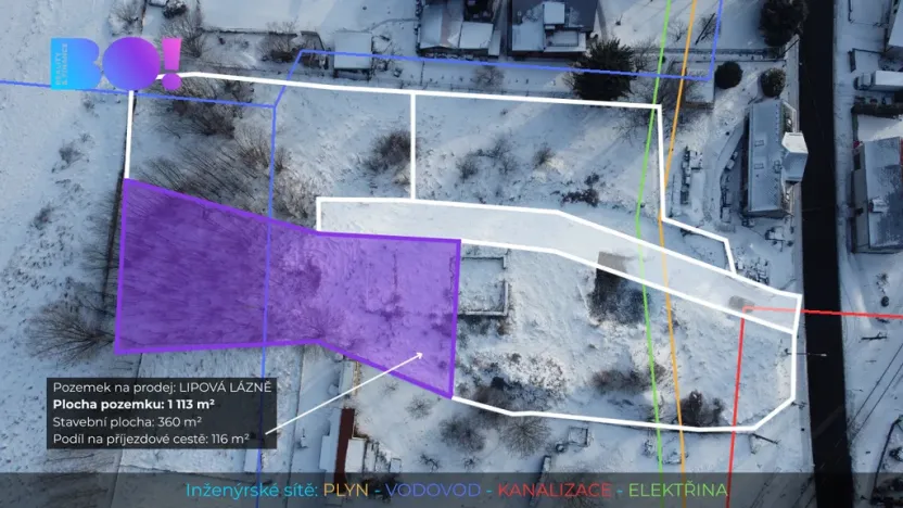 Prodej pozemku pro bydlení, Lipová-lázně, 1113 m2