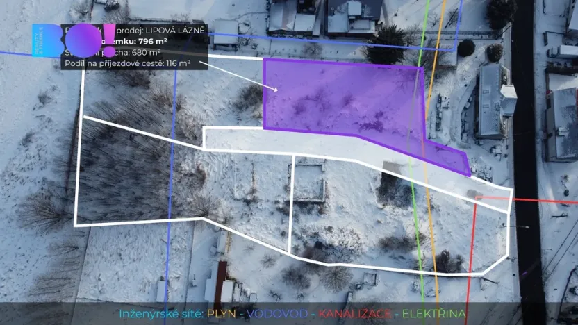 Prodej pozemku pro bydlení, Lipová-lázně, 796 m2
