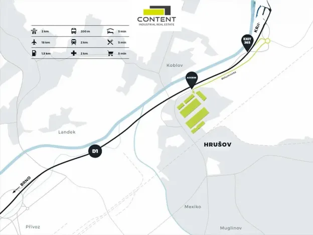 Pronájem skladu, Ostrava - Hrušov, Žižkova, 13500 m2