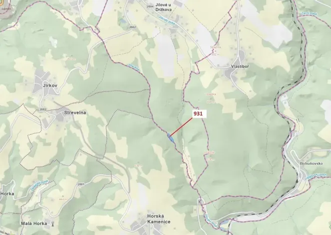 Dražba louky, Jílové u Držkova, 4019 m2