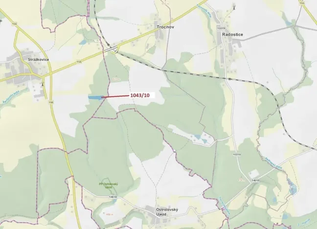 Dražba lesa, Stehlovice, 11078 m2