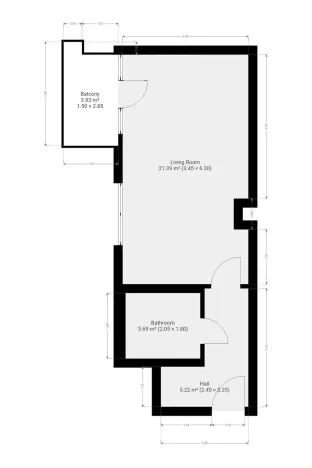 Pronájem bytu 1+kk, Praha - Řeporyje, Kakosova, 38 m2