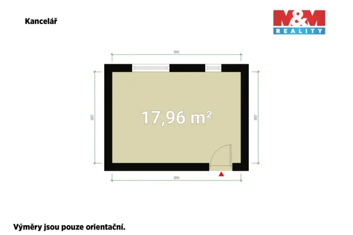 Pronájem kanceláře, Plzeň - Lobzy, Republikánská, 18 m2