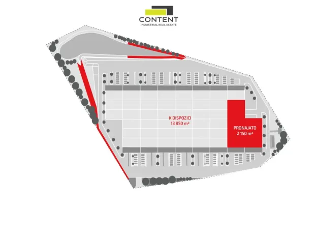 Pronájem skladu, Mikulov, Nádražní, 1000 m2