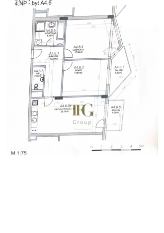 Pronájem bytu 3+kk, Pardubice, Rokycanova, 78 m2