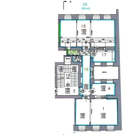 Pronájem kanceláře, Praha - Nové Město, Růžová, 134 m2