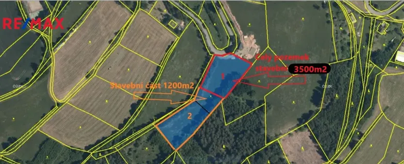 Prodej pozemku pro bydlení, Sobkovice, 4548 m2