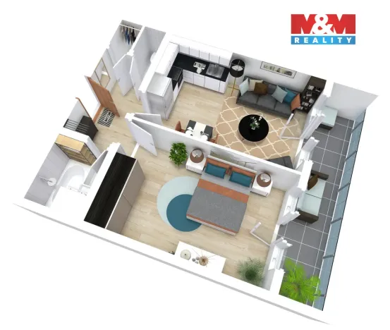 Pronájem bytu 2+kk, Nymburk, V Kolonii, 50 m2