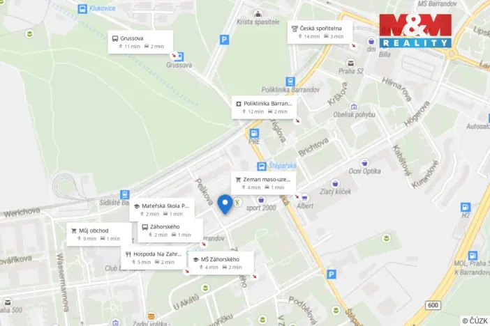 Prodej bytu 2+kk, Praha, Voskovcova, 42 m2