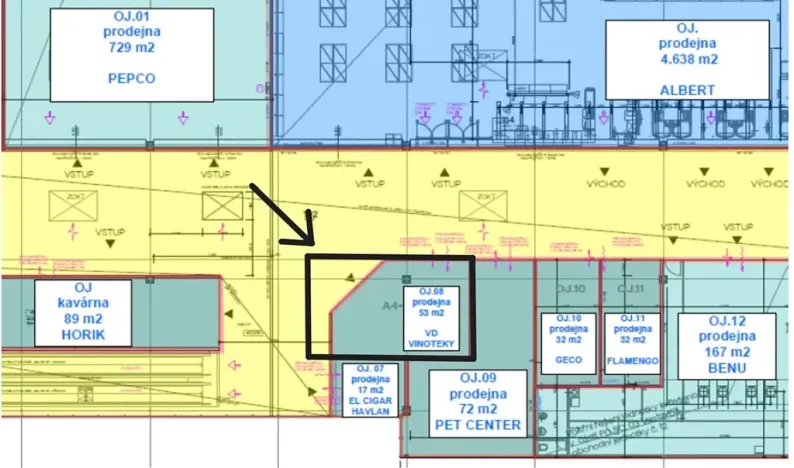 Pronájem obchodního prostoru, Teplice, Nákladní, 53 m2