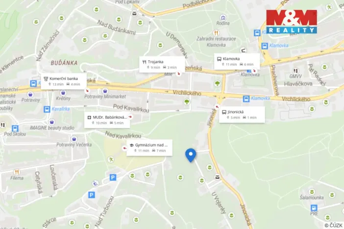 Pronájem bytu 3+1, Praha - Košíře, U Vojanky, 90 m2