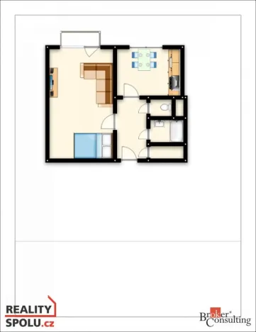 Pronájem bytu 1+1, Rychnov nad Kněžnou, Mírová, 40 m2