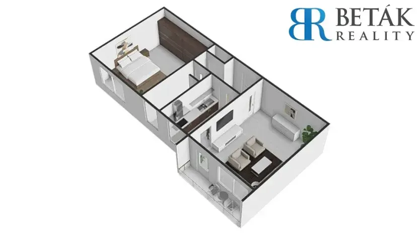 Prodej bytu 2+1, Olomouc, Brněnská, 50 m2