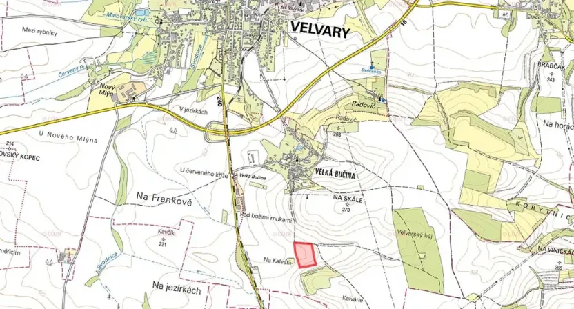Prodej pole, Velvary, 7802 m2