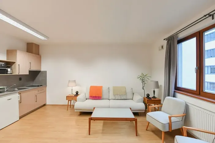 Pronájem bytu 1+kk, Praha - Michle, Hanusova, 32 m2